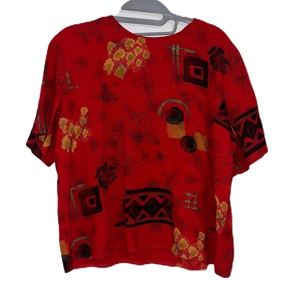 Handmade red vintage top size small
